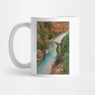 The stone arched bridge of Petroto Mug